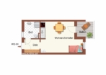 Grundriss Ein-Zimmer-Wohnung - Ein-Zimmer-Apartment im Betreuten Wohnen! Ideal für Investoren!