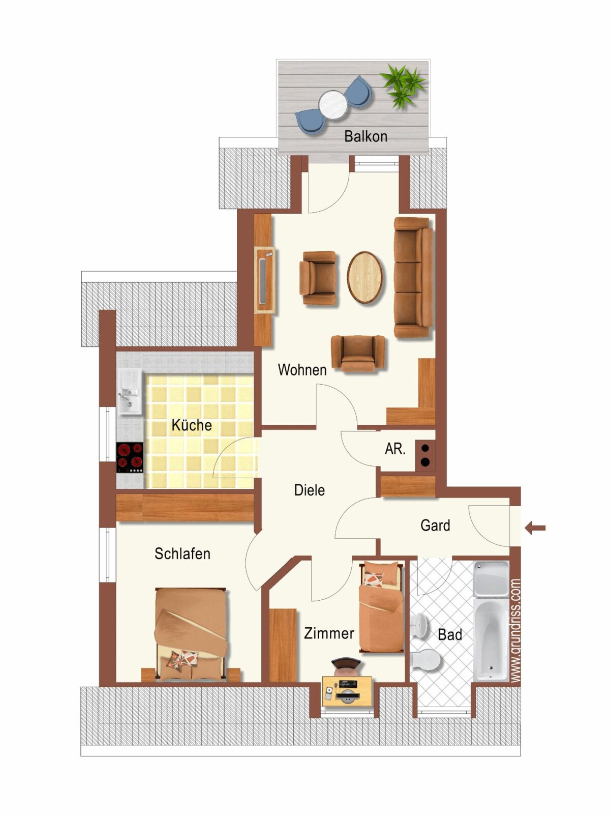 Wohnungsgrundriss