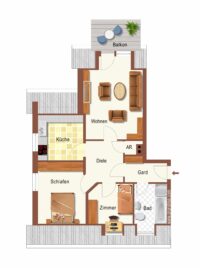 Wohnungsgrundriss