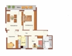 Grundriss Skizze - Helle 4ZKB-Wohnung in modernisiertem Mehrfamilienhaus