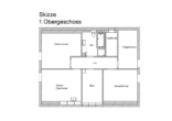Grundriss Skizze - Helle, moderne Wohnung mit Südbalkon, Gartenanteil und effizienter Energietechnik