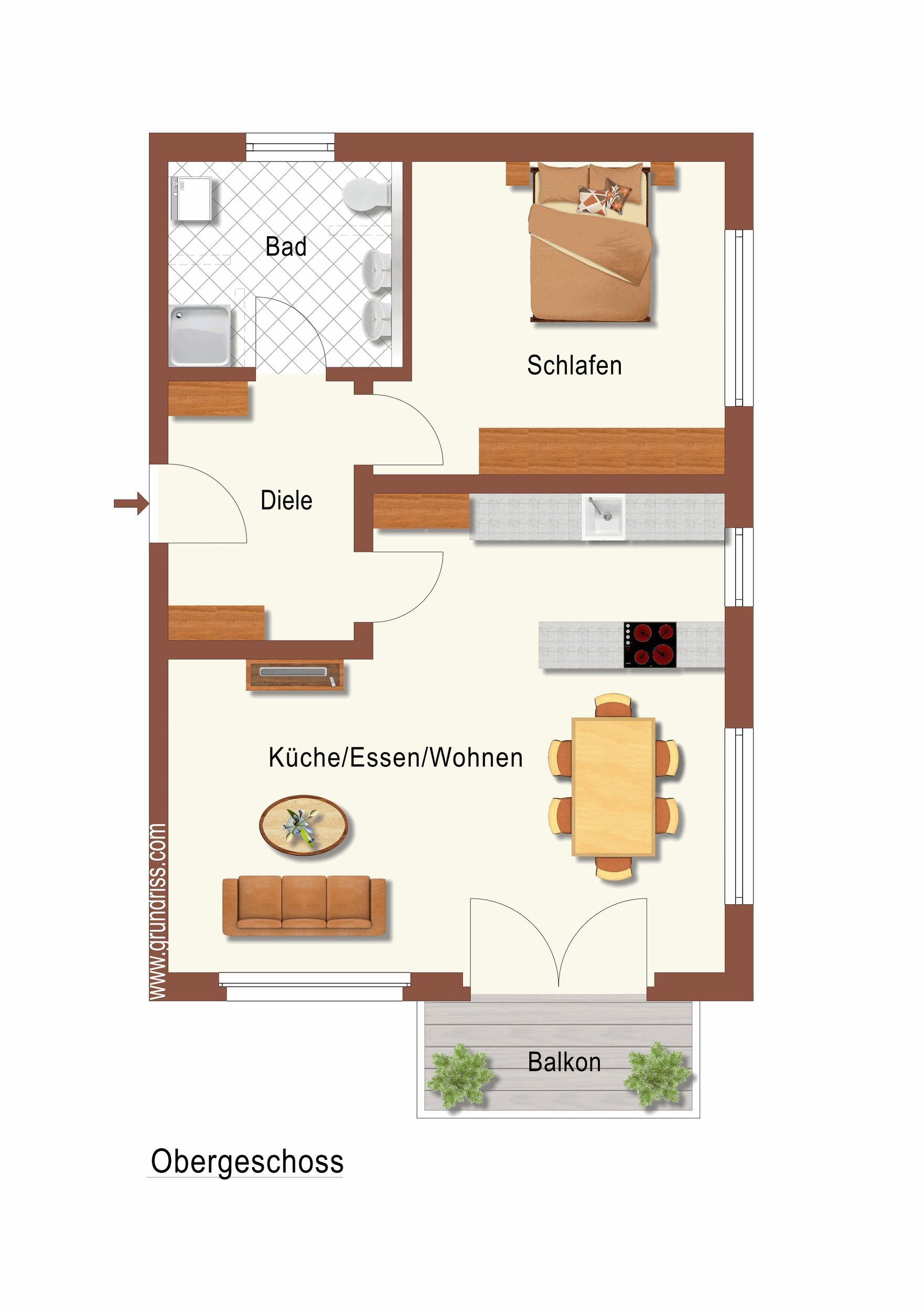 Grundriss Obergeschoss